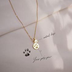 Cat Paw Necklace, Paw Necklace, Pet Paw Print, Paw Print Necklace, Pet Paws, Pet Necklace, Dog Paw, Cat Paws, Dog Paws