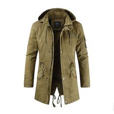 Season:Winter; Fabric:Polyester; Sleeve Length:Long Sleeve; Gender:Men's; Size Suggestion:select one size larger than usual; Style:Windproof,Casual Daily,Fashion,Coats / Jackets; Occasion:Outdoor,Daily,Street; Neckline:Hoodie; Fly Type:Regular; Outerwear Type:Jacket; Listing Date:09/22/2020; Bust:null; Length:null; Shoulder Width:null; Special selected products:COD Long Hooded Jacket, Business Casual Winter, Men Moda, Military Style Coats, Fall Outerwear, Outwear Fashion, Coat For Men, Winter Trench Coat, Zippered Cardigan