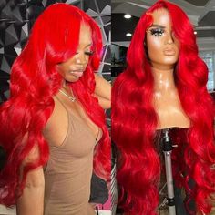 PRODUCT FEATURES Item: Allove Hair 32 Inch Red Color Body Wave 13x4 HD Lace Front Wig with Pre PluckedHair Material: 100% Virgin Human Hair, 10A Grade, No Really Shedding, No Tangle, No Bad Smell Hair Color: RedWig Density:150%/180% DensityHair Length: 10-32 inch are availableTexture: Body Wave Hair, Natural Hairline, Soft, Comb Easily, Can Re-style and Color well.Lace Net: 13*4 Inch lace, Red Color, Pre-plucked with Baby Hair, Natural HairlinePack: 1 Piece Red Color Body Wave Hair 13x4 Lace Fro Red Body Wave Wig, Red Wig For Black Women, Bright Red Wig, Red Lace Front Wigs, Smell Hair, Wig Shop, Wigs Straight, Red Wig, Blonde Lace Front Wigs