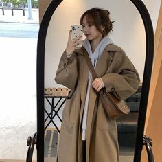 Women Coat Outfit, Suit Coat Women, Korean Winter Outfits, Korean Winter, Winter Coffee, Jacket Suit, Coffee Color, Woman Suit Fashion, Suit Coat