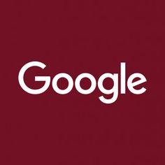 the google logo is shown on a red background with white letters that spell out it