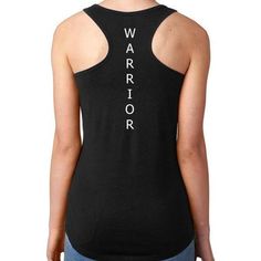 Made Strong® Warrior Back Women's Tank Top – Made Strong™ Racerback Tank Top With Letter Print For Streetwear, Moisture-wicking Racerback Tank Top, Cotton Racerback Muscle Tee For Sports, Cotton Black Tank Top For Sports, Casual Sleeveless Tank Top With Team Name, Sports Racerback Tank Top With Letter Print, Black Cotton Racerback Muscle Tee, Moisture-wicking Racerback Top For Streetwear, Casual Racerback Sweat-resistant Tank Top