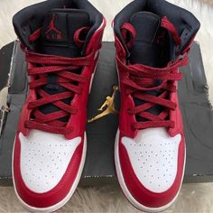 Air Jordan 1 Gym Red Great Deal Over $350+ On Goat Air Jordan 1 Gym Red, Jordan 1 Gym Red, Jordan Red, Kids Jordans, Air Jordan 1, Jordan Shoes, Jordan 1, Red Color, Air Jordan