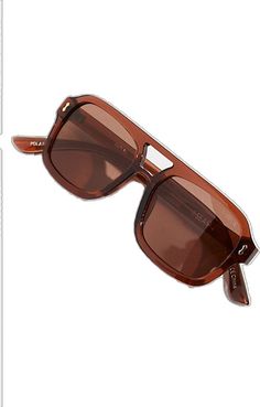 Brown Rectangular Aviator Sunglasses With Gradient Lenses, Brown Rectangular Aviator Sunglasses With Polarized Lenses, Brown Square Frame Aviator Sunglasses With Uva Protection, Retro Brown Shield Sunglasses With Square Frame, Trendy Brown Square Frame Aviator Sunglasses, Retro Brown Square Frame Shield Sunglasses, Trendy Brown Aviator Sunglasses, Modern Brown Aviator Sunglasses With Square Frame, Modern Brown Square Frame Aviator Sunglasses