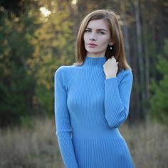 FREE SHIPPING Women Turtleneck Slim Long Sweater Dress L0253 Fitted Turtleneck Sweater Dress For Spring, Spring Ribbed Turtleneck Dress, Blue Long Sleeve Winter Dress, Casual Fitted Blue Long Sleeve Dress, Blue Fitted Long Sleeve Casual Dress, Fitted Blue Long Sleeve Casual Dress, Long Sleeve Ribbed Workwear Dresses, Fitted Ribbed Turtleneck Dress, Casual Turtleneck Spring Dresses