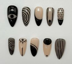 Fall Nail Art Ideas, Hippie Nails, Fall Nail Trends, Fall Nail Art Designs, Goth Nails, Grunge Nails, Fall Nail Art, Nail Art Ideas, Fall Nail