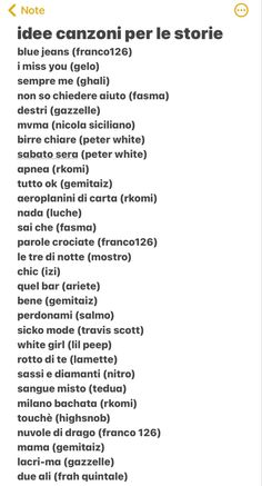 a list of different languages in spanish and english, with the words written below it