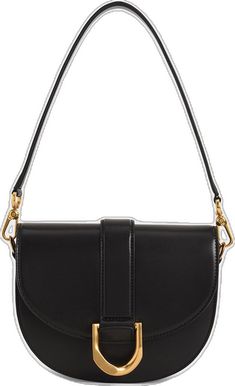 Chic Office Bags With Brass Hardware, Chic Office Flap Bag With Brass Hardware, Chic Everyday Satchel With Brass Hardware, Classic Saddle Bag With Brass Hardware For Evening, Classic Evening Saddle Bag With Brass Hardware, Everyday Saddle Shoulder Bag With Gold-tone Hardware, Chic Formal Saddle Bag, Chic Crossbody Bags With Brass Hardware, Chic Everyday Saddle Bag With Brass Hardware