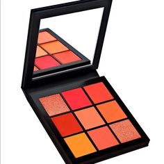 Brand New, Never Used Or Swatched Huda Beauty Obsessions Eyeshadow Palette - Coral No Longer Found On Sephora Or Actual Huda Beauty Site. It Is A Range Of Compact Eyeshadow Palettes, Expertly Curated By Huda Herself, Offering Beauty Lovers A Complete Day-To-Night Eye Color Wardrobe. It Has Nine Highly Pigmented Mattes And Striking Shimmers, All With A Smooth And Blendable Texture. Makeup Png, Huda Beauty Eyeshadow Palette, Coral Makeup, Huda Beauty Rose Gold, Fixing Spray, Huda Beauty Makeup, Blush Tones, Eyeshadow Pallets, Beauty Lover