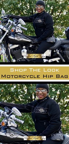 Stylish genuine leather motorcycle hip bags, purses, backpacks, gloves, gear, clothing, storage and accessories for women and men. Motorcycle accessories that include fingerless gloves, hair accessories, biker gadgets, motorcycle bags, motorcycle gifts, chaps, and creative storage solutions for women and men. Girl Riders, Girl Biker