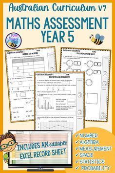 the australian curriculum v7 math assignment year 5 includes an interactive worksheet and printables