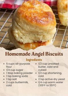 homemade angel biscuits recipe with instructions