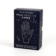 a card game box with palm reading cards