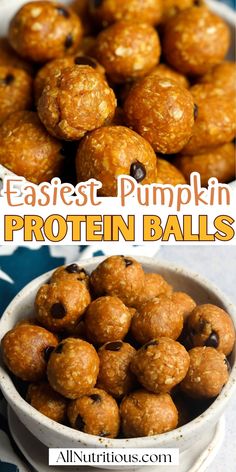 an image of pumpkin protein balls in a bowl