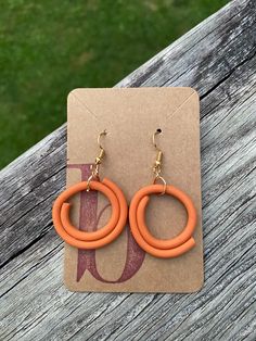 Simple yet fun burnt Orange Mid-Century style hoops that can go with any outfit! Cheap Orange Retro Earrings, Brevard Nc, Mid Century Style, Jewelry Earrings Hoops, Burnt Orange, Jewelry Earrings, Hoop Earrings, Mid Century, Orange