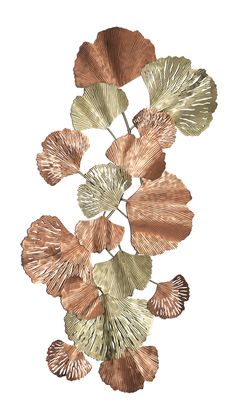 Copper/Gold Metal Wall Art - Expo Home Decor Gold Metal Wall Art, Copper Accents, Nails And Screws, Wall Sculpture, Elegant Floral, Floral Wall, Wall Sculptures, Accent Pieces, Bedroom Ideas