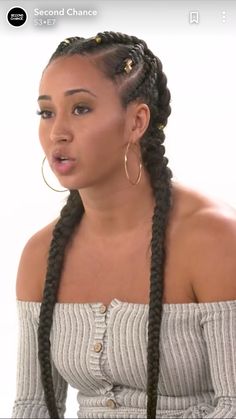 2 Corn Row Braids, 2 Cornrow Hairstyles, Pocahontas Braids, 2 Cornrow Braids, Simple Cornrows, Two Cornrow Braids, Hairstyles Protective, Feed In Braids, Two Braid Hairstyles