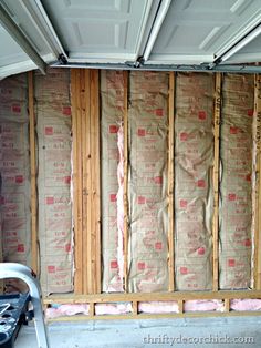 the inside of a house being remodeled with insulation on the wall and walls in place