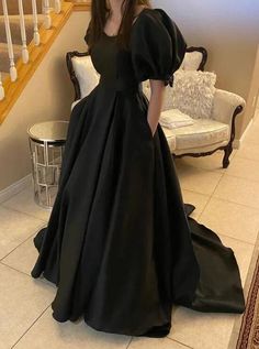 Contact+us:+lisamony@outlook.com Please+left+message+what+color+you+need+when+you+order+it.Besides+the+picture+color,+you+can+also+choose+any+color+you+want. Mermaid+Black+Formal+Evening+Dresses+With+Short+Sleeves Processing+time:+12-21+business+days Shipping+Time:+3-5+business+days "F... Gowns For Farewell, Farewell Gowns, Dresses For Party Long, Elegant Black Dress Aesthetic, Dresses For Farewell, Black Formal Gown, Satin Evening Dress, Prom Dress Evening, Dresses With Pockets