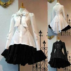 Find ideas๏ฟฝand inspiration for Medieval Women's Long Sleeves Ruffles Lolita Girl Princess Dress Party Costume, Womens Dresses Tulle Halloween Costumes, Dress Bow Tie, Black Gothic Dress, Long Sleeve Vintage Dresses, Victorian Gown, Bow Tie Dress, Dress Bow, Girl Princess Dress, Vestidos Vintage