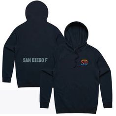 The Unisex Peace Collective Navy San Diego FC Pullover Hoodie is the perfect way to show your support for the San Diego FC. Made from a comfortable cotton and polyester blend, this lightweight hoodie is perfect for mild temperatures. Screen-printed graphics and a front pouch pocket add a touch of style, while the San Diego FC logo proudly displays your team spirit. Whether you're cheering from the stands or just hanging out, this hoodie is a must-have for any San Diego FC fan. Machine wash, tumb Cotton Moisture-wicking Hoodie For Sports Events, Moisture-wicking Cotton Hoodie For Sports, Fan Apparel Cotton Hoodie With Drawstring, Cotton Sports Hoodie With Branding, Sporty Cotton Hoodie With Branding, Cotton Crew Hoodie With Branding, Cotton Hoodie With Drawstring Hood For Fans, Moisture-wicking Cotton Hoodie Sweatshirt, Cotton Moisture-wicking Hoodie Sweatshirt