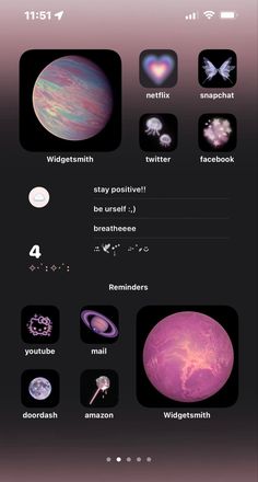 pink, space, black, png, widget Ios 16 Custom Wallpaper, Cool Iphone Widgets, How To Change Your Phone Theme, Apps To Change Icons, Widgets Phone Ideas, Phone Themes Space, Iphone Wigit Ideas, Custom Homescreen Ideas, Iphone 13 Widget Ideas