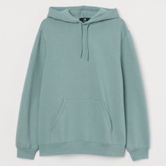 Minty Green/Teal Color In Person Matches Stock Photos. Nwot. Relaxed-Fit Sweatshirt Hoodie In Cotton-Blend Fabric. Lined Drawstring Hood, Kangaroo Pocket, Long Sleeves, And Ribbing At Cuffs And Hem. Soft, Brushed Inside. Green Casual Top With Kangaroo Pocket, Casual Green Top With Kangaroo Pocket, Casual Cotton Hoodie From H&m, Casual Cotton Hoodie By H&m, Casual H&m Cotton Hoodie, H&m Cotton Hooded Hoodie, H&m Cotton Hoodie For Streetwear, H&m Hoodie Sweatshirt With Drawstring Hood, H&m Cotton Hoodie Sweatshirt