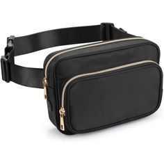 Fashion Waist Bag With Large Size Pouches To Store Your Essentials And Keep Them Neat. 2 Main Pouches With Mesh Pockets For Cell Phone, Passport, Power Bank, Tissue, Wallet, Car Keys, Sunglasses, Credit Cards. Front Pouch For Coin, Keys, Earphone, Cosmetics; Inner Zipper Pouch For Cash And Other Valuables. Womens Fanny Pack Is Well Constructed With Premium Nylon Fabrics For Comfortable To Wear. The Waist Pouch Adopts Heavy Duty Metal Zippers, Sturdy, Easy To Slide, Working Smoothly. Qualified Wi Black Large Capacity Belt Bag For On-the-go, Black Large Capacity Rectangular Belt Bag, Black Belt Bag With Cell Phone Pocket, Black Pouch Belt Bag With Adjustable Strap, Black Rectangular Belt Bag With Zipper Pocket, Black Crossbody Belt Bag For Travel, Black Large Capacity Belt Bag, Versatile Black Belt Bag With Adjustable Strap, Black Rectangular Belt Bag With Zipper Closure