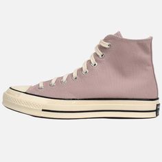 Style No. A00749C (This shoe runs large. Order a half size down. Shoes are Unisex but are listed in Men's Sizes. For example, Women's Size 6.5= Men's Size 5) Color: Stone Mauve/Egret/Black Converse Chuck 70 Canvas Unisex High Top Shoe. Black Converse Chuck 70, High Top Shoe, Red Puffer, Red Converse, Black Converse, Best Shoes, Converse Chuck 70, Chuck 70, Color Stone