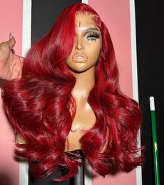 Red Hair White Outfit, Lilbit Collections, Flower Afro, Weave Ponytail Hairstyles, Sew In Hairstyles, Dyed Red Hair, Hair White