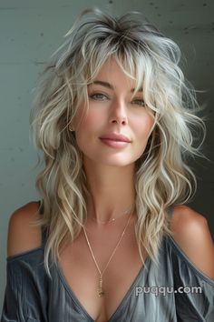 Mullet Haircuts for Women: A Style Statement Worth Trying - Puqqu Shag Haircut On Wavy Hair, Try On Hairstyles Free Online, Silver Shag Haircut, Modern Long Hairstyles, Mullet Haircuts, Long Shag Hairstyles, Long Shag, Haircuts For Medium Length Hair, Mullet Haircut