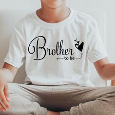 "Brother To Be Shirt, Big Brother Tee, Little Brother Tshirt, Little Brother Shirt, Brother in law Shirt, Brother Shirt, Brother in law Gift Hello! Welcome to Virgo Design Boutique! I am a Virgo :) I may overthink and over-analyze everything. I like to do everything right the first time. I am meticulous and perfectionist in everything I do. Every product you buy will reach you with the same care and perfection. You can be sure of that :) * High quality and super soft, comfortable shirt. Made wit Virgo Design, Brother In Law Gift, Goat Shirts, Rose Shirts, T Shirt Painting, Brother Shirts, In Law Gifts, Brother In Law, Little Brother