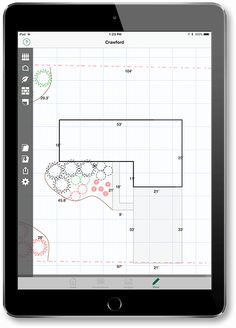 a tablet with a drawing app on the screen