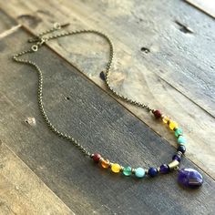 Chakra Healing Necklace Chakras Necklace, Pear Shaped Diamond Necklace, Double Horn Necklace, Woven Jewelry, Storage Tips, Beaded Necklace Diy, Chakra Necklace, Bead Necklaces, Horn Necklace