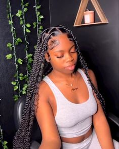 Braided hairstyles for teens Braids Hairstyles Quick, Black Kids Braids Hairstyles, Hairstyles Quick, Short Box Braids Hairstyles, Short Box Braids, Faux Locs Hairstyles, Cute Braided Hairstyles