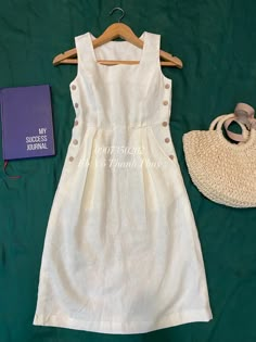 Cotton Linen Dresses Summer, Linen Style Fashion, Fashion Design Patterns, Linen Fashion