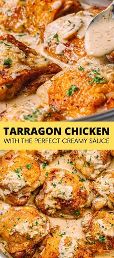 chicken with the perfect creamy sauce in a skillet