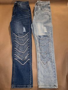 Cutout Rhinestone Dangling Chain Denim. Non Stretch Straight Fit **SIZE UP** Small 28.5 Waist /Inseam 30.5 Medium 30.5 Waist / Inseam 31 Large 32.5 Waist / Inseam 31.5 Model pictured in Size Small 26 Waist 38 Hips 5'1 4 in heel Care: Hand Wash ONLY Dark Wash Straight Hem Recycled Denim Bottoms, Distressed Dark Wash Recycled Denim Bottoms, Embellished Dark Wash Bottoms, Embellished Dark Wash Denim Bottoms, Denim Blue Embellished Mid-rise Bottoms, Heel Care, Model Pictures, Light Denim, Hand Wash