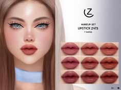 The sims 4 Sims 4 Cc Cosmetics, Sims 4 Cosmetics Cc, Lipstick Cc Sims 4, Sims 4 Cc Makeup Lips, Sims 4 Cc Makeup Lipsticks, S4cc Makeup, Sims 4 Cc Lipstick, Sims 4 Eyeshadow, Sims 4 Lipstick