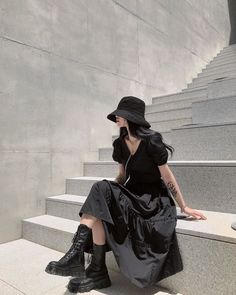 Mode Ulzzang, Looks Black, Ulzzang Fashion, 가을 패션, Korean Street Fashion, Edgy Outfits, Korean Outfits, Looks Vintage