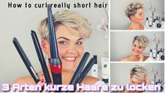 Types Of Shorts, Really Short Hair, Minion Party, Hair Affair, Having Fun, Hair Tutorial, Short Hair Cuts, Hair Straightener