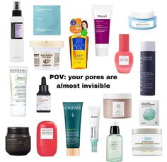 Skincare routine Products For Pores, Hygiene Shopping, Clear Healthy Skin, Mild Cleanser