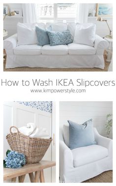 how to wash ikea slipcovers in the living room and dining room area