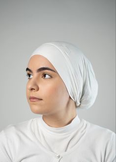 Say goodbye to slippage. With built in clips, a tie back you can wear these all day without a hassle. #hijabi #undercap Hijab Gym Outfit, Hijab Wedding Dress, Hijab Bride, Face Reference, Photo Reference