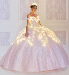 Rose Gold Quinceanera Dress from Princesa by Ariana Vara- PR30131 — Danielly's Boutique Rose Gold Quince Dress, Gold Quince Dress, Rose Gold Quinceanera Dresses, Rose Gold Quinceanera, Blush Pink Decor, Quinceanera Dresses Gold, Off Shoulder Ball Gown, Basque Waist, Red Quinceanera Dresses