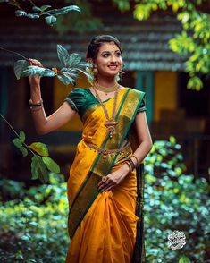 Creative Photoshoot, Green Saree, Desi Girl, Desi, Saree, Models, Yellow, Green, Beauty