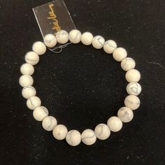 Questions? Please Comment Below. Bundle And Save! White Crystal Bracelet For Everyday Use, White Crystal Bracelet For Everyday, White Adjustable Crystal Bracelet Casual Style, Everyday White Crystal Bracelet, Casual Adjustable White Crystal Bracelet, Casual White Adjustable Crystal Bracelet, Casual White Crystal Bracelet, Elegant White Stretch Bracelet With 8mm Beads, Casual White Bracelet With 8mm Beads