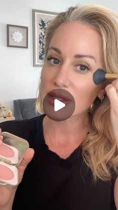 Applying Blush For Older Women, Natural Blush Makeup, Blush Makeup Tutorial, Blush Tutorial, Jane Iredale Makeup, Makeup 40, Makeup Over 50