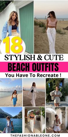 looking for beach outfits, you're in the right place. Embrace your vacation with our vacation outfits, beach outfit aesthetic as well as summer outfits. These beach outfit ideas are very easy to recreate as they are very simple and cute. The best beach outfit women vacation here!Explore the best beach outfits women that will amaze! Unique Beach Outfits, Cute Beach Vacation Outfits, Style Beach Outfit Ideas, Florida Beach Outfits, Beach Day Outfit Ideas, Beach Outfits Women Vacation Resort Wear, Beach Town Outfit, Boardwalk Outfit, Summer Vacation Outfits Beach