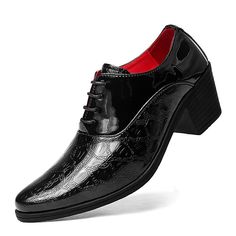 Category:Oxfords; Upper Materials:PU; Season:Winter,Fall; Gender:Men's; Toe Shape:Round Toe; Style:British,Business; Outsole Materials:Rubber; Occasion:Xmas,Christmas,Party  Evening; Closure Type:Lace-up; Function:Height Increasing; Pattern:Polka Dot; Listing Date:05/04/2023; 2024 Trends:Height Increasing Shoes,Derby Shoes,Dress Shoes; Size chart date source:Provided by Supplier. Oxford Lace-up Shoes With Round Toe For Party, Party Lace-up Oxford Shoes With Round Toe, Party Oxford Lace-up Shoes, Party Oxford Lace-up Dress Shoes, Oxford Lace-up Dress Shoes For Party, Lace-up Oxford Dress Shoes For Party, Leather Lace-up Oxfords For Winter, Black Lace-up Shoes With Round Toe For Winter, Winter Leather Lace-up Oxfords